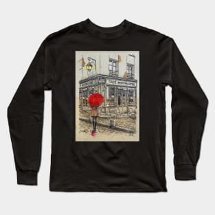 Cafe montmartre Long Sleeve T-Shirt